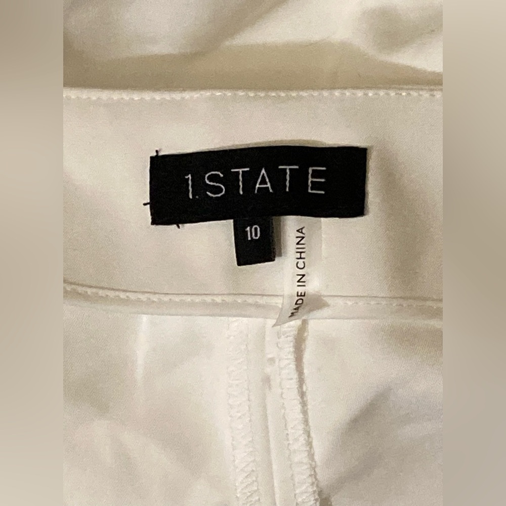 NWT 1 state essential shorts in new ivory size 10 - Picture 3 of 6